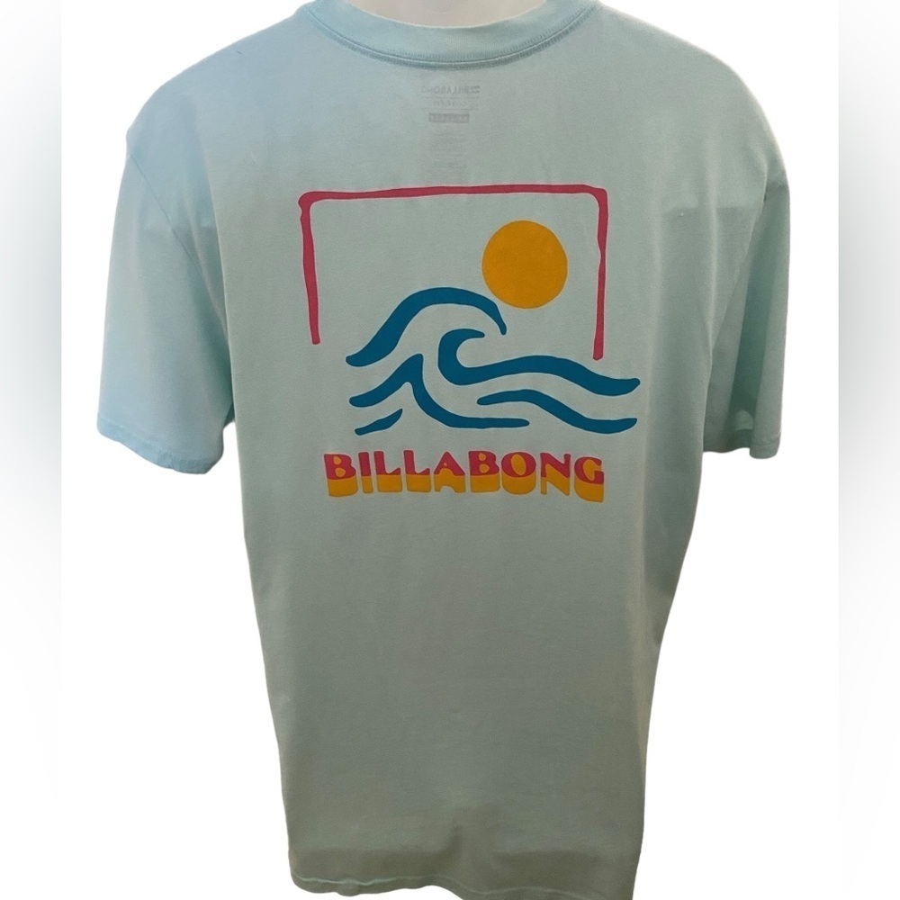 BILLABONG Surf Wave Hawaiian Tee Shirt Men 2XL Core Fit